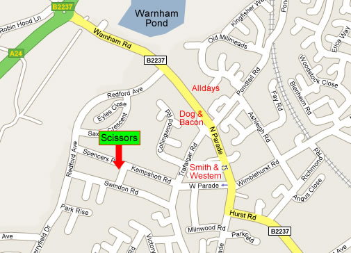 Horsham map